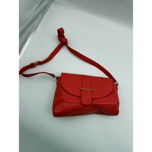 Talbots Coral Leather Crossbody Purse